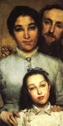 Sir Lawrence Alma-Tadema Dalou,His Wife and His Daughter oil painting picture
